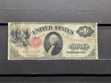 Series of 1917 One Dollar Red Seal - Large Size Note aka Horse Blanket.