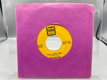 1964 The Beatles Love Me Do/P.S. I Love You 45 RPM Record - T-9008