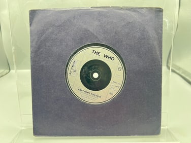 1972 The Who Baby Don't You Do It/Join Together United Kingdom Release Silver Injection Label 45 RPM