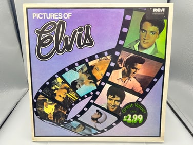 1980 Elvis Presley Pictures of Elvis United Kingdom Release Reissue Vinyl Album - INTS 5001