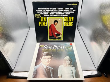1967 Gene Pitney Golden Greats & 1968 Gene Pitney The Gene Pitney Story Vinyl Albums - MS-3134 &