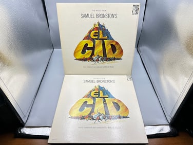 1961 The Music From Samuel Bronston's Production El Cid US & Canada Release Vinyl Albums - E-3977ST