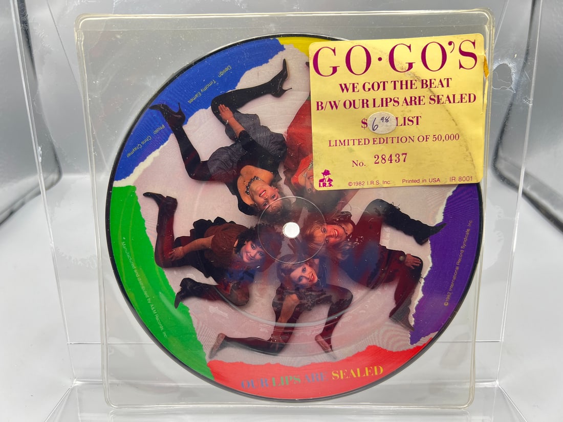 1982 Go-Go's We Got The Beat/Our Lips Are Sealed Limited Edition Picture Disc #/50,000 - IR 8001 (1 of 4)