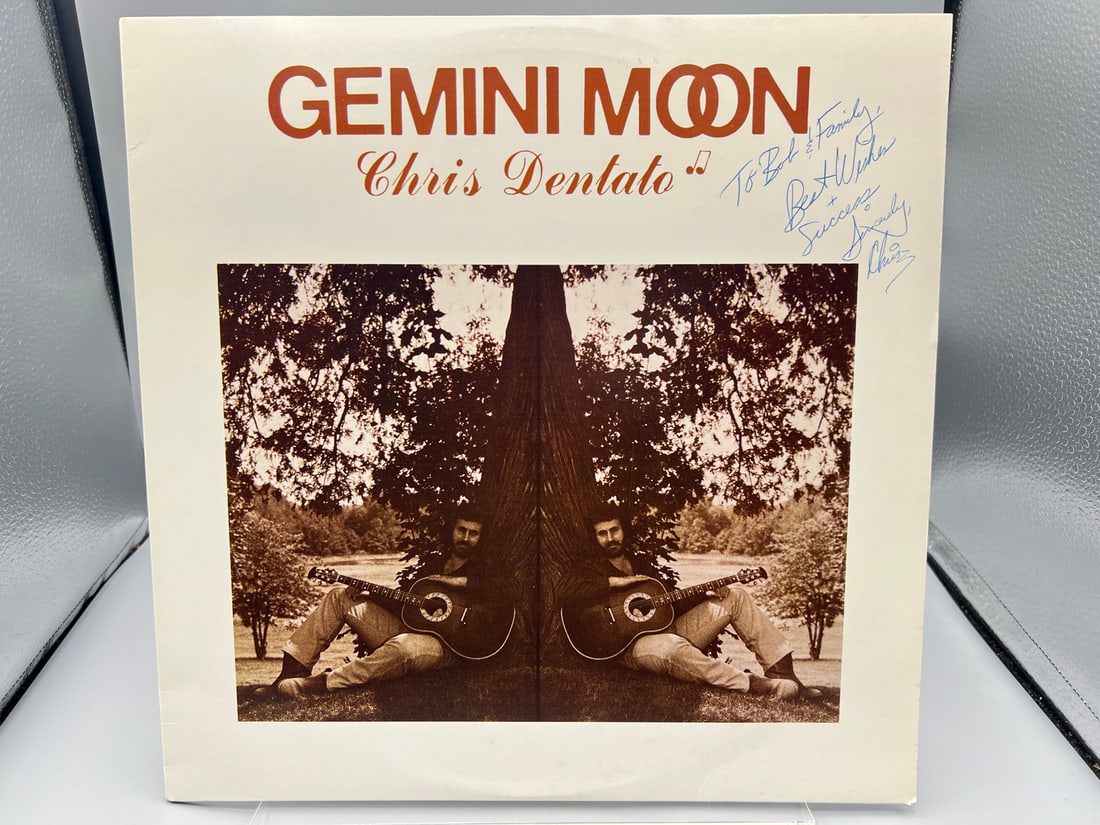 1986 Chris Dentato Gemini Moon Autographed Vinyl Album - 0001: 1986 Chris Dentato Gemini Moon Autographed Vinyl Album - 0001 - Records are untested by auction house for play quality. All items are sold as is.