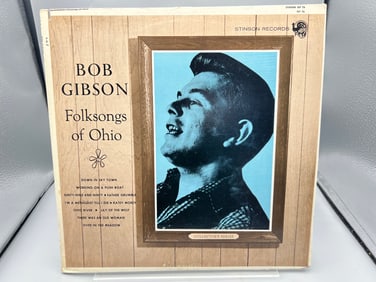 1963 Bob Gibson Folksongs of Ohio Reissue Red Vinyl Album - SLP 76