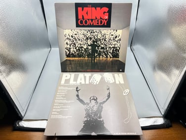 1983 The King of Comedy Soundtrack & 1987 Platoon Soundtrack Vinyl Albums - 81742-1 & 92 37651