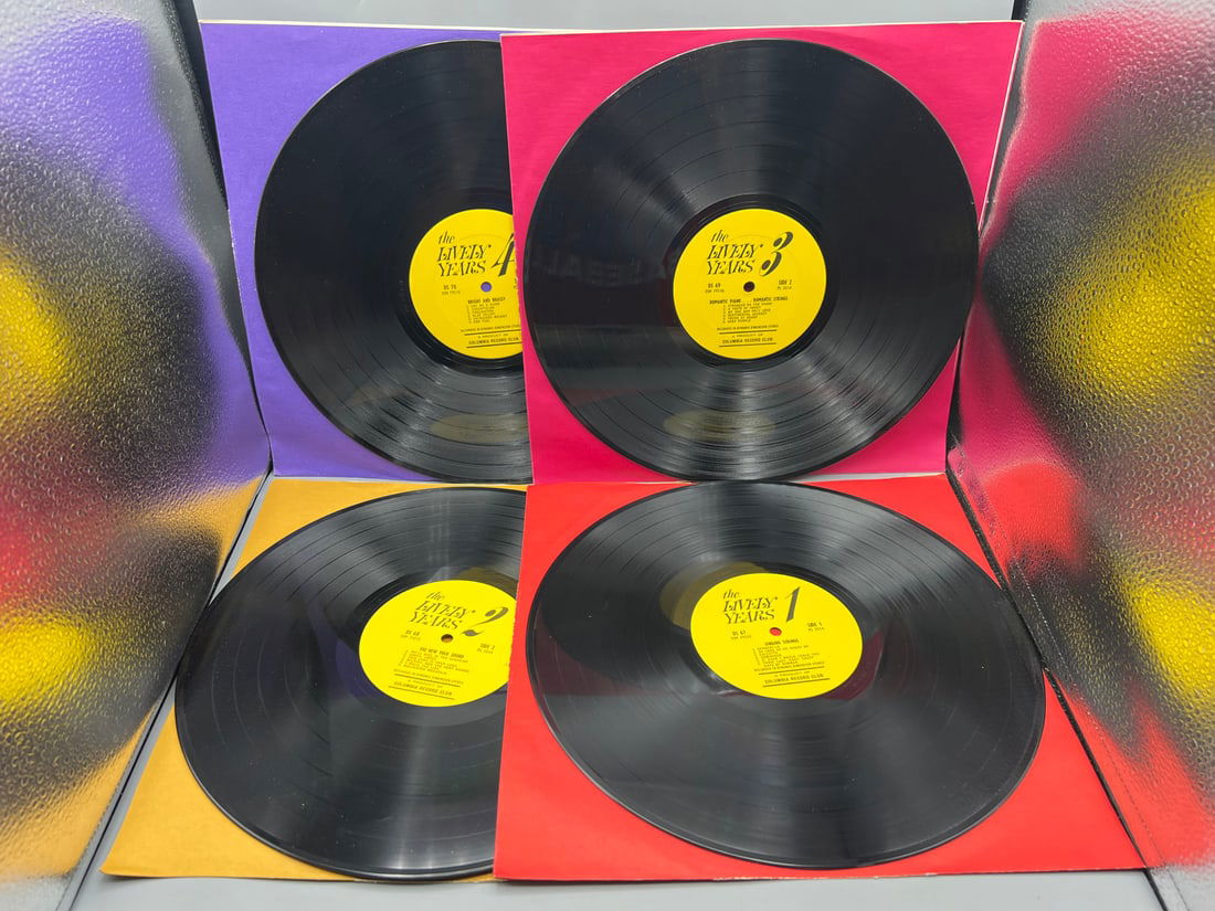 Lot of (10) Assorted Vinyl Records W/ No Covers/Outer Sleeves - Varying Conditions (1 of 6)