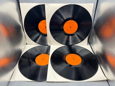 Lot of (9) Assorted Vinyl Records W/ No Covers/Outer Sleeves - Varying Conditions