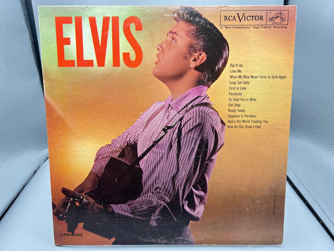 1956 Elvis Presley Self Titled Vinyl Album - LPM 1382 - 2nd Album (1 of 7)
