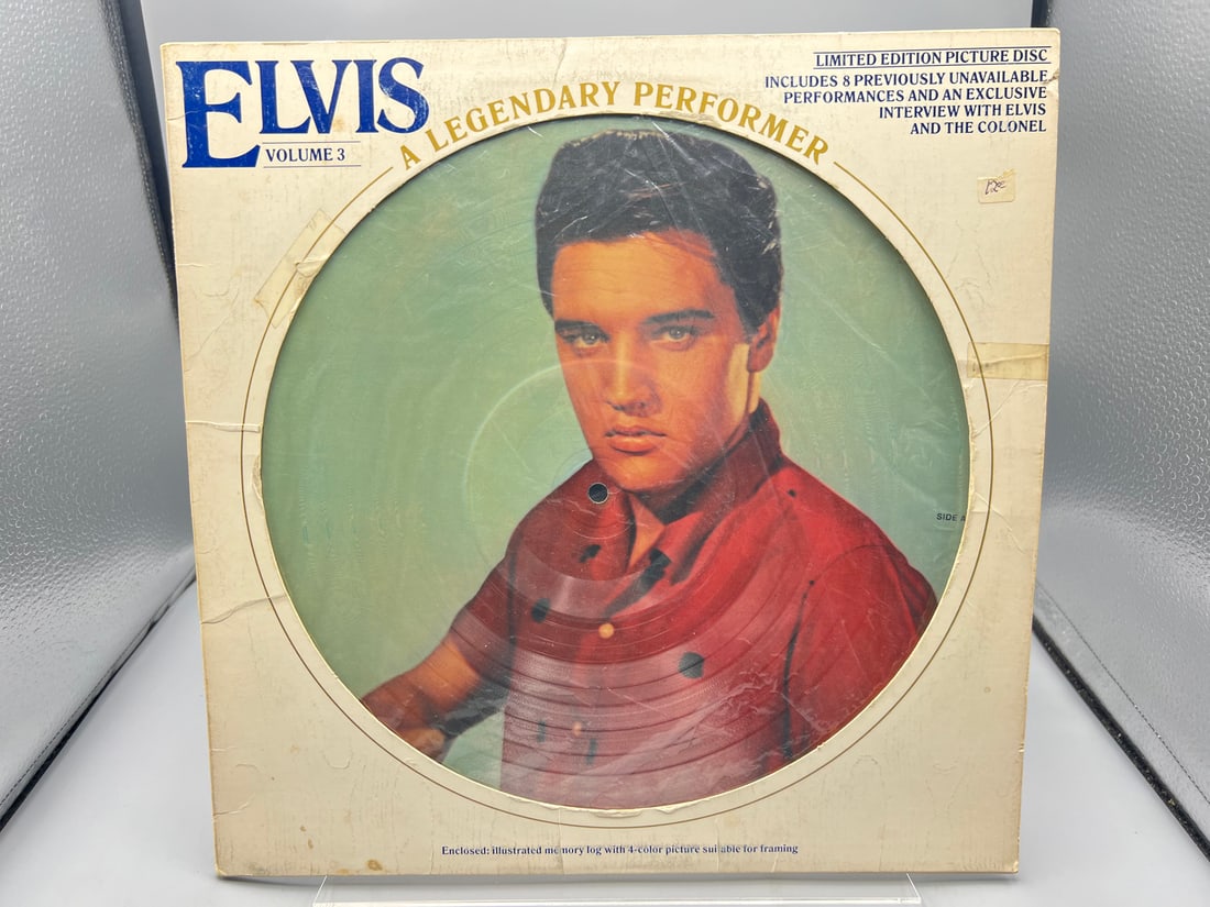 1978 Elvis Presley A Legendary Performer Vol. 3 Limited Edition Reissue Blue Border Picture Disc (1 of 6)
