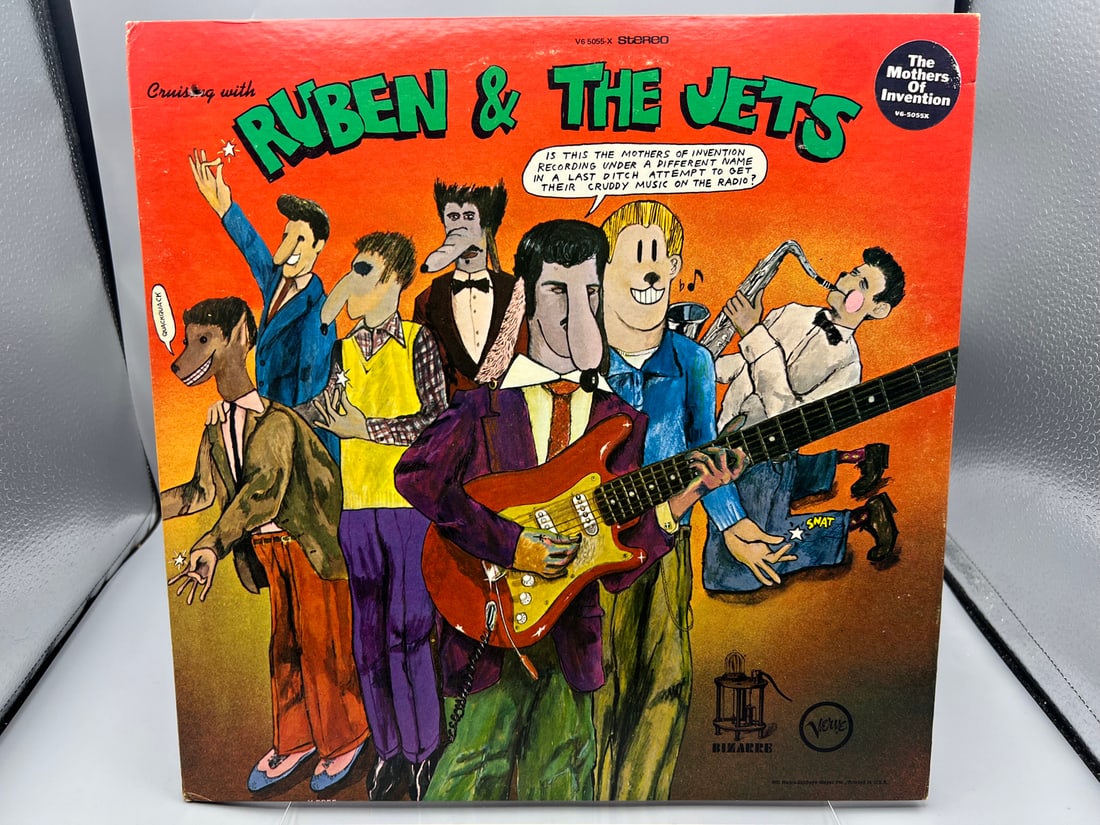 1968 The Mothers of Invention Cruising With Ruben And The Jets Vinyl Album - V6-5055x - Frank Zappa: 1968 The Mothers of Invention Cruising With Ruben And The Jets Vinyl Album - V6-5055x - Frank Zappa - Tough to find - Records are untested by auction house for play quality. All items are sold as is.