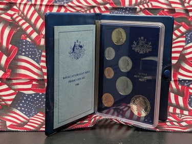 1986 Royal Australian Mint Proof Coin Set In OGP