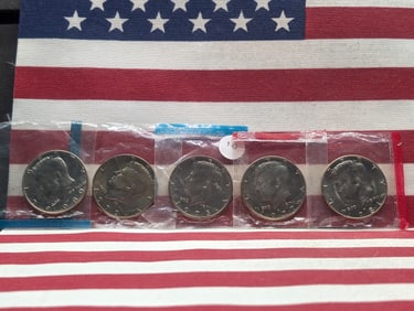 1973-P, 1977-D, 1979-P, 1980-P, & 1981-D Kennedy Half Dollars, All From Mint Sets