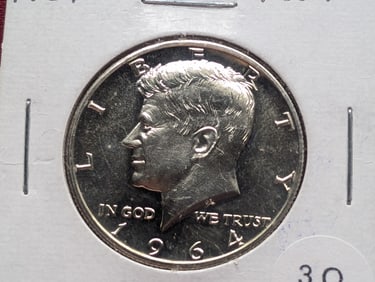 1964-P Kennedy Half Dollar, Proof