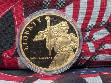 2012 Saint Gaudens Trial Coin, 24k Layered