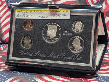 1992-S U.S. Premier Silver Proof Set, No Box Or COA
