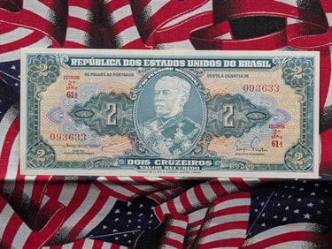 TOUGH 1961A Brazil 2 Cruzeiros Note. Unc.