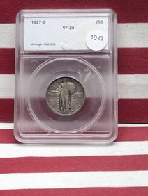 1927-S Standing Liberty Quarter, SEGS VF-20
