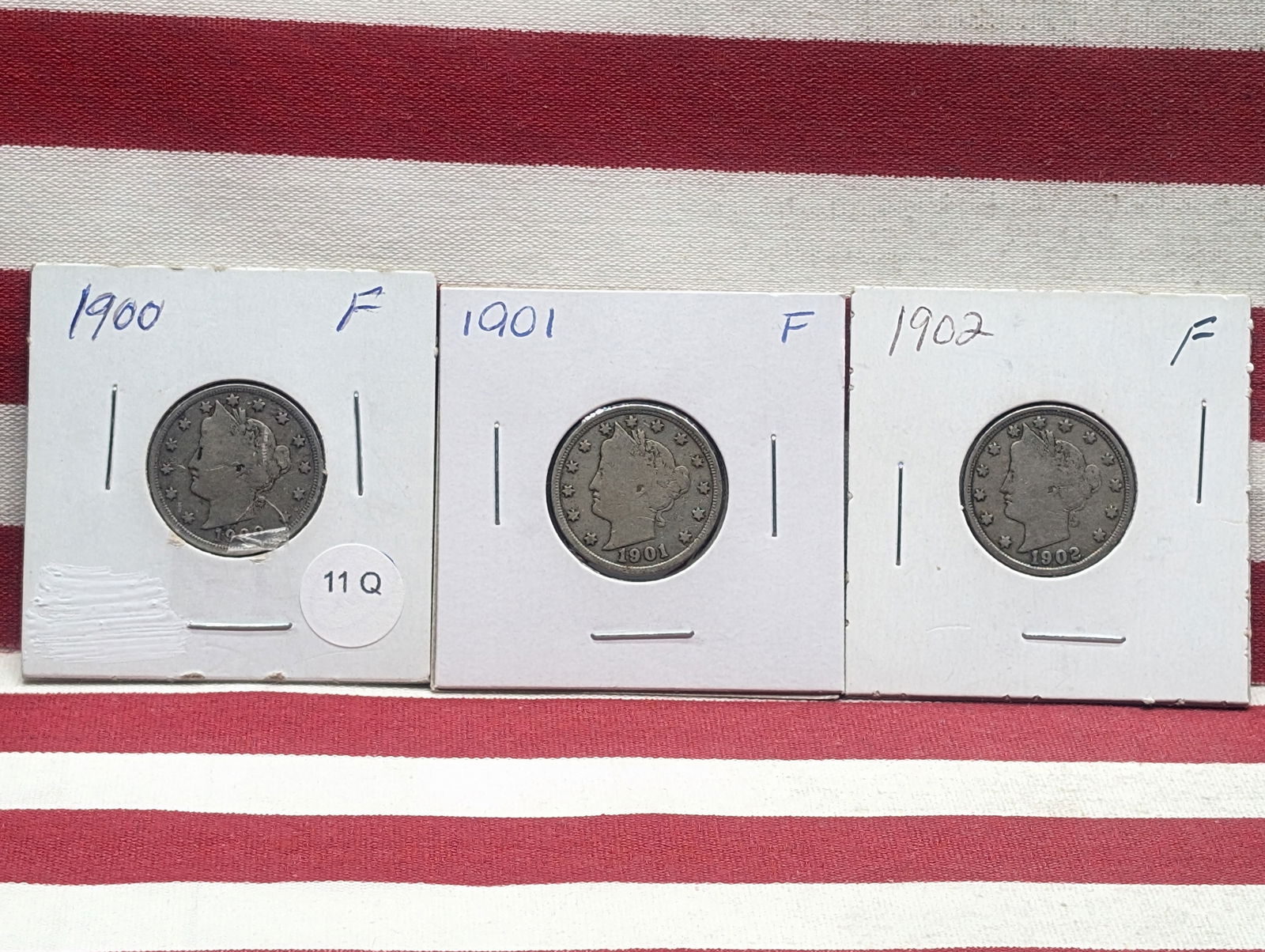 1900, 1901, & 1902 Liberty V Nickels (1 of 3)