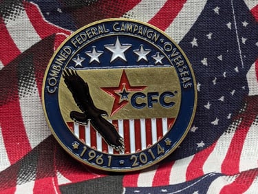 1961-2014 Fed Overseas Campaign Challenge Coin