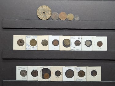 Interesting Lot Of Foreign Coins/Tokens.