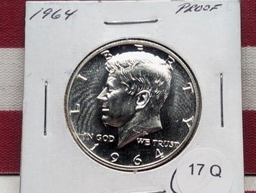 1964-P Kennedy Half Dollar, Proof
