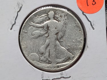 1921-S Walking Liberty Half Dollar