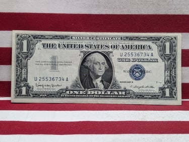 1957 B $1 Silver Certificate U.S. Note