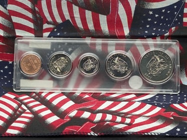 2001 Panama Proof Set, 5 Coins