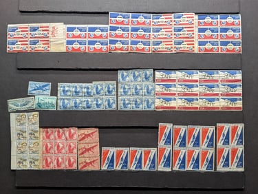 96-Misc unused Air Mail Stamps-no gum