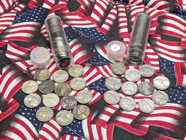 (40) 1955 Jefferson Nickels & (40) 1954 Jefferson Nickels