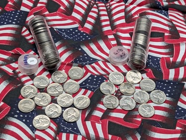 (40) Mixed 1990's Jefferson Nickels & (39) Mixed 1980's Jefferson Nickels