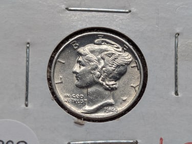 1944 Mercury Dime. HIGH GRADE. 90% Silver WWII Era