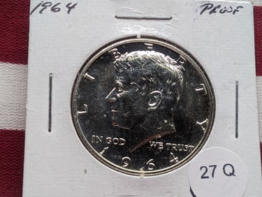 1964-P Kennedy Half Dollar, Proof