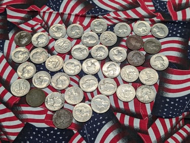 (40) 1967-P Washington Quarters