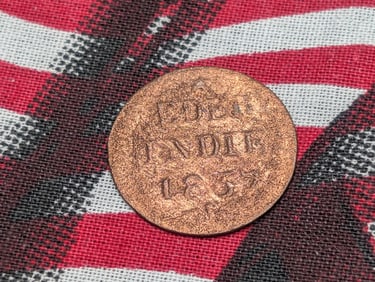 1837 J - 1c,  Nederland Indie Coin, (Nice Details)