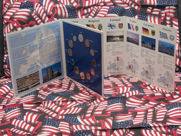 Collection Of The Last National Coins Of Euro-Zone Countries