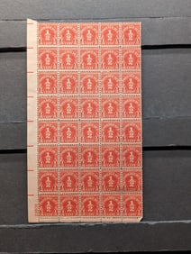 40-79A - Half Cent Postage Due Stamps - Book Value $1.30 each & $3.00 Plate Block