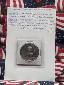 America's First Congressional Medals, Major General Horatio Gates, No Box Or COA