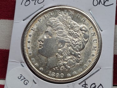 1890 Morgan Silver Dollar. HIGH GRADE