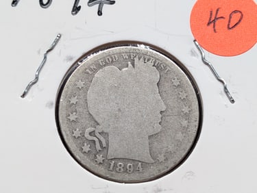 1894 Barber Quarter