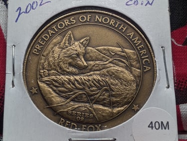 2002 North American Predator Token Featuring A Red Fox