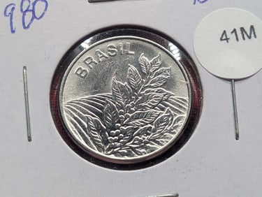 1980 Brazil 5 Cruzeiros Coin