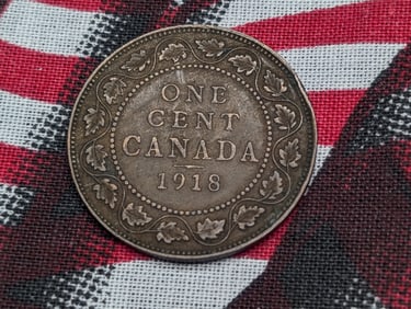 1918 Canada Large Cent, 107 Years Old