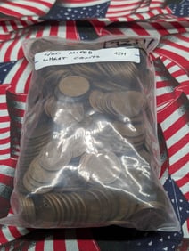 400 Mixed Wheat Cents.