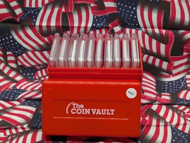 10 Coin Slab Box With 10 Coins.