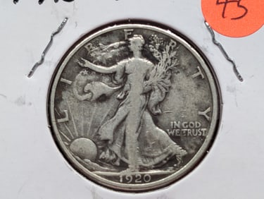 1920-S Walking Liberty Half Dollar VF