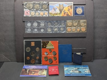 Lot Of Foreign Coins & Coin Sets.