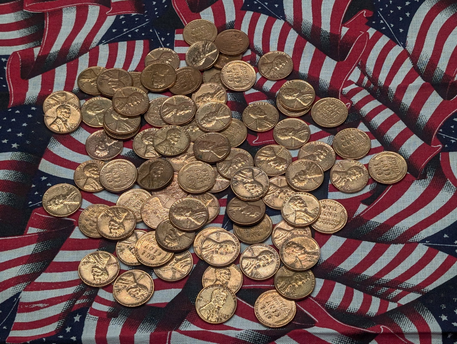 1/2 Pound, 70+, 1950's, Lincoln Wheat Cents: 1/2 Pound, 70+, 1950's, Lincoln Wheat Cents