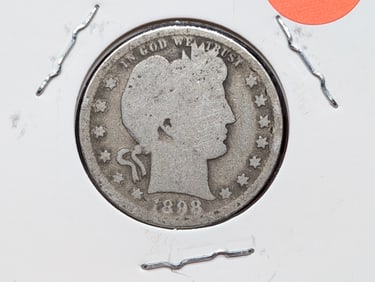 1898 Barber Quarter